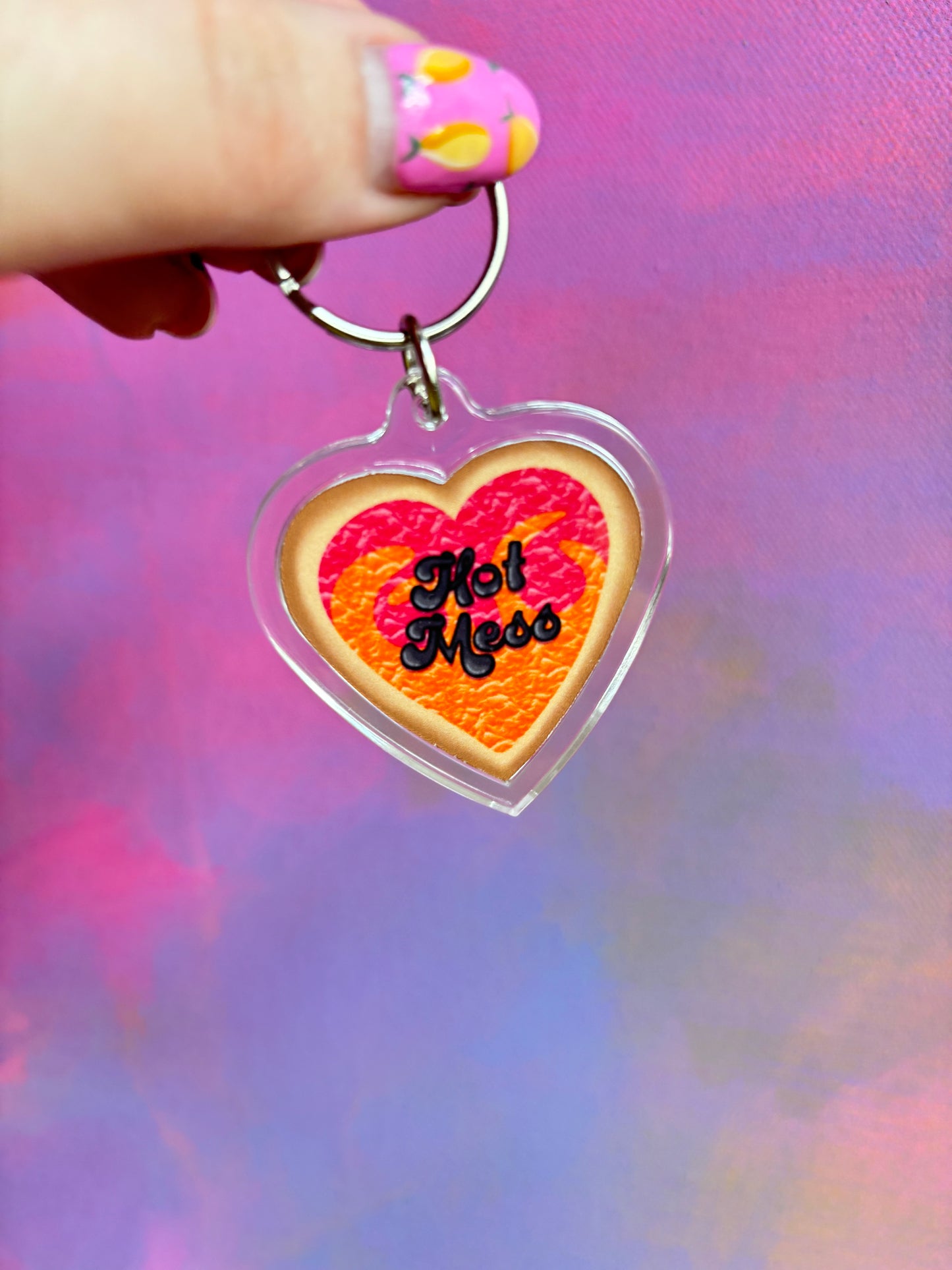 Hot Mess Cookie Keyring