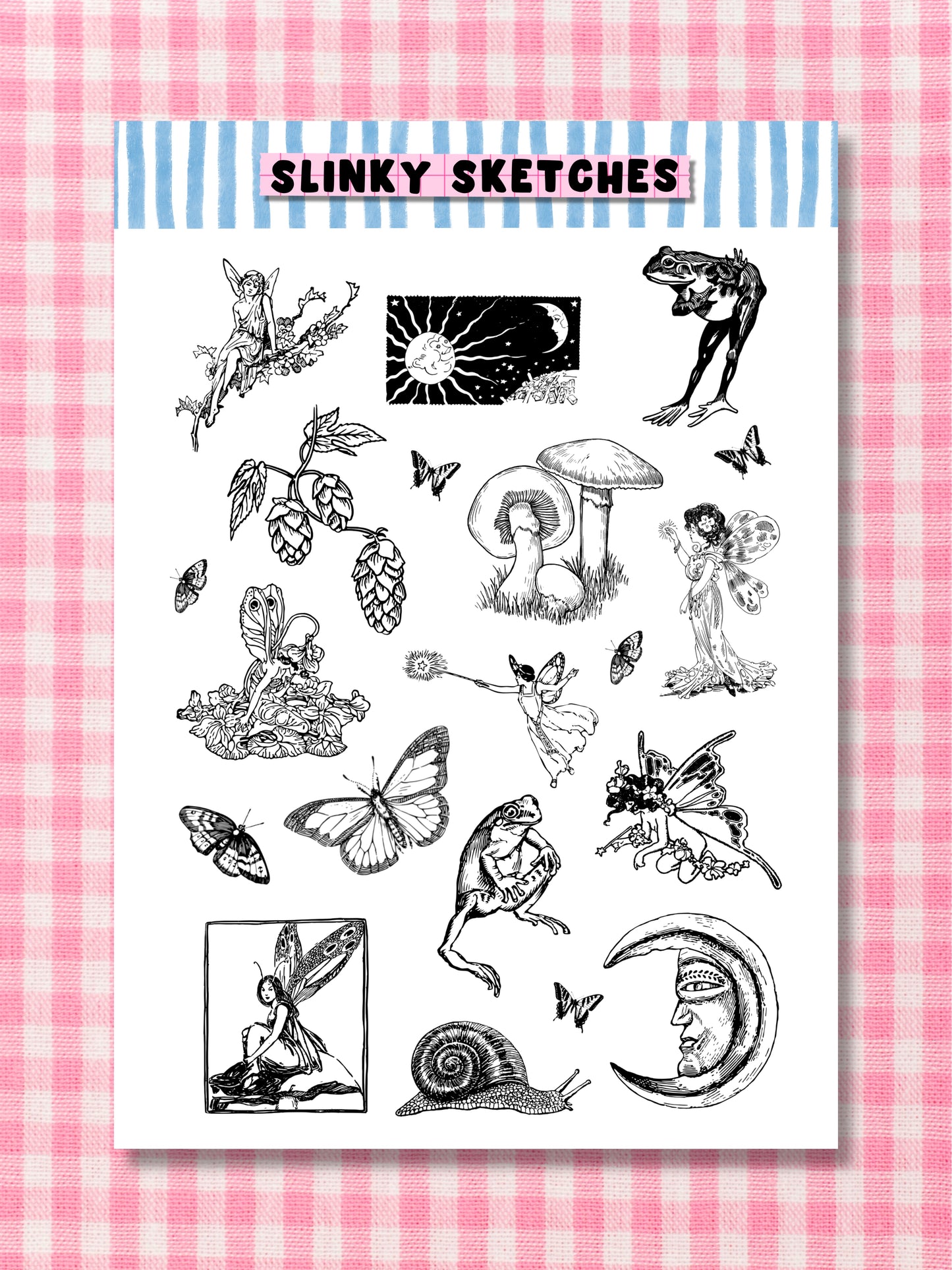 Fairycore A6 Sticker Sheet