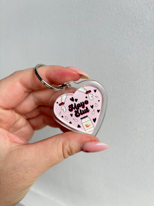 Mayo Slut HEART Keyring