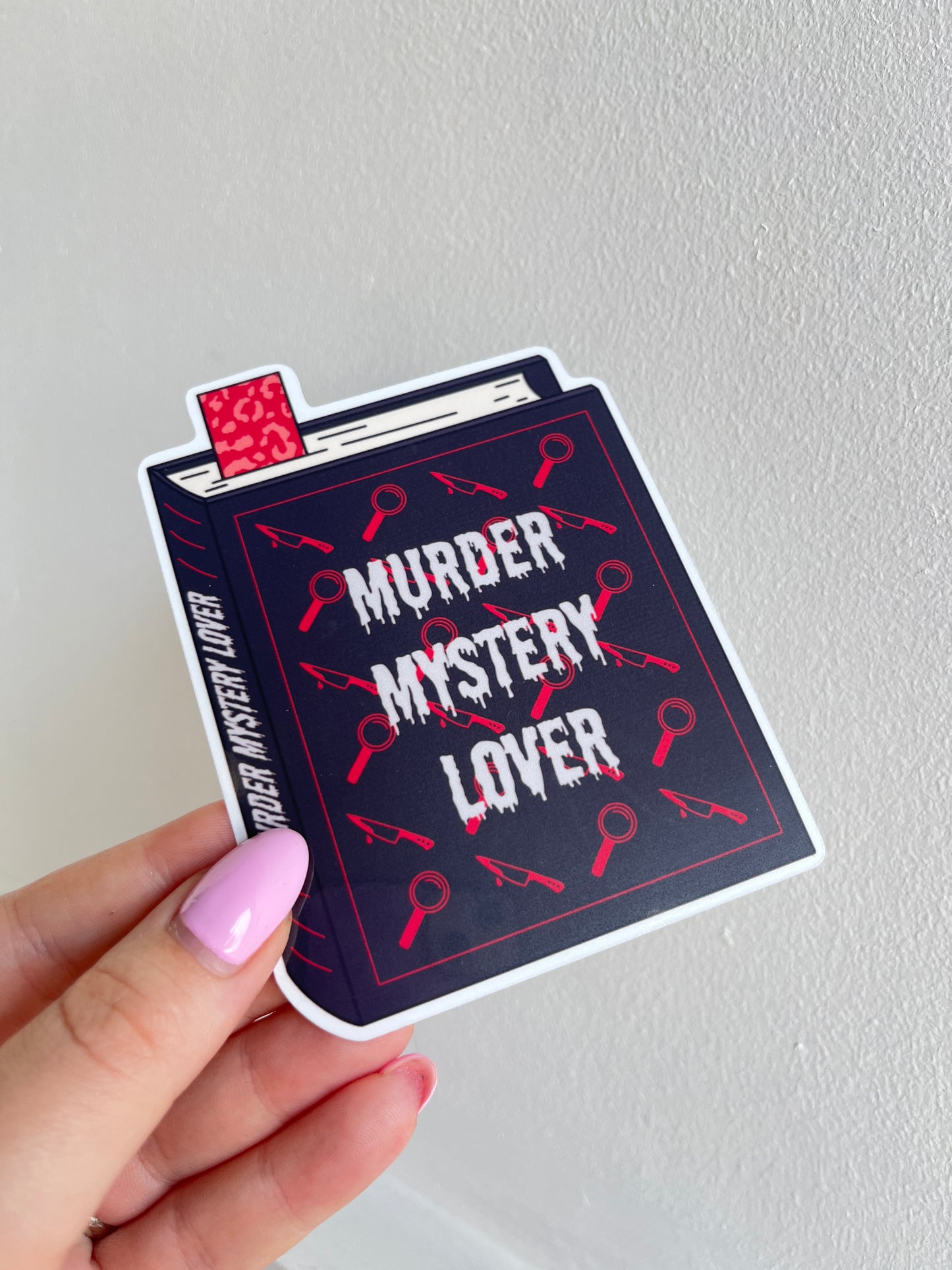 Murder Mystery Lover Die Cut Bookmark