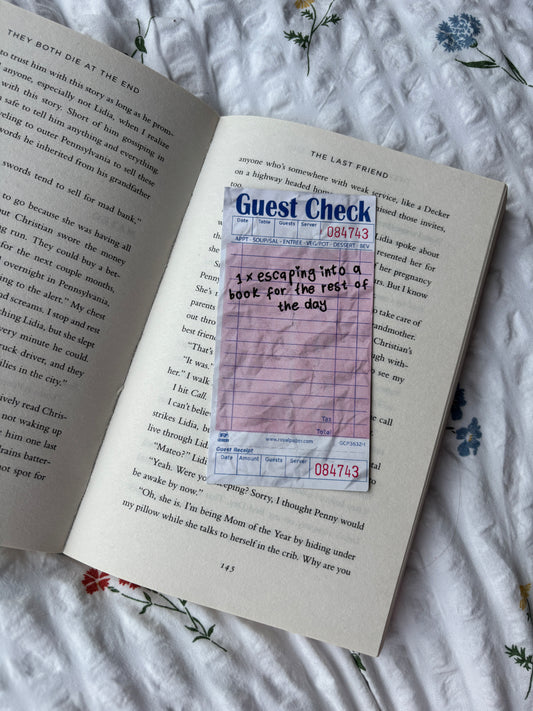 Escaping Guest Check Bookmark