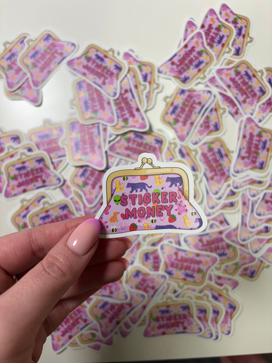 Sticker Money Die Cut Sticker