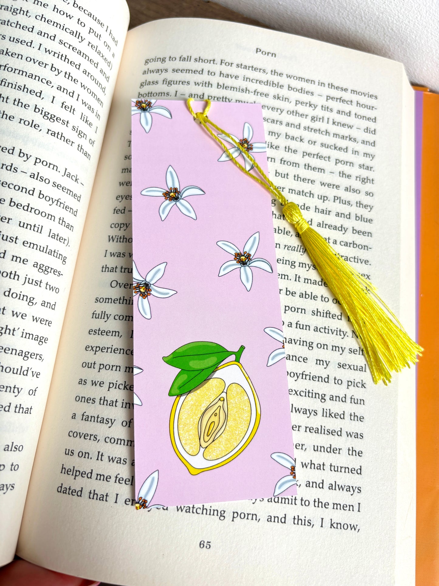 Juicy Floral Tassel Bookmark