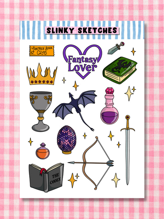 Fantasy A6 Sticker Sheet