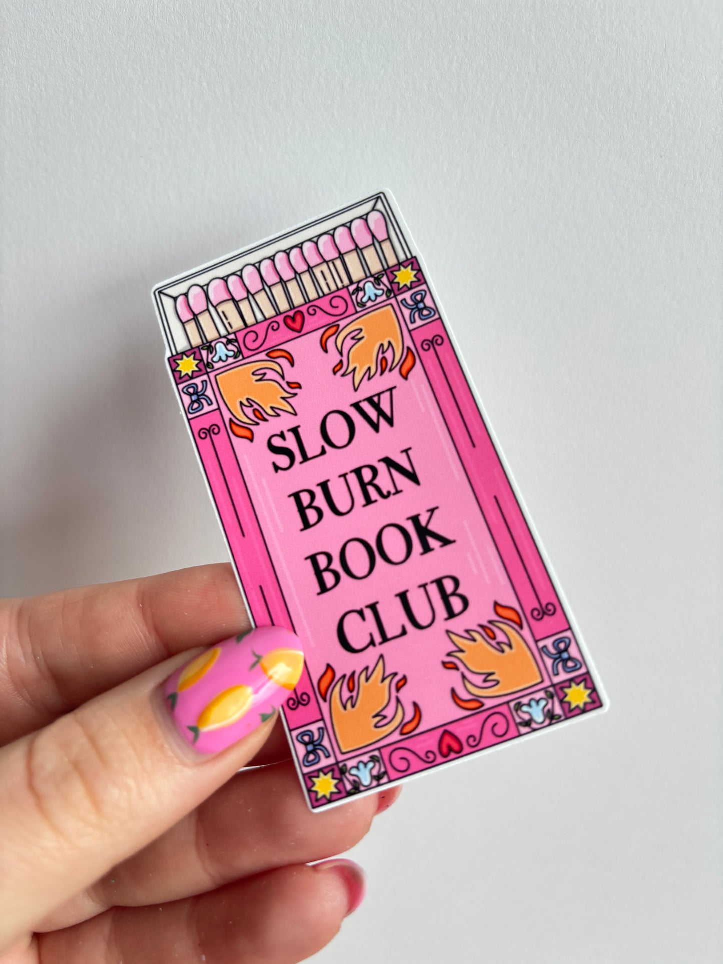 Slow Burn Book Club Sticker