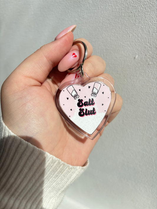 Salt Slut HEART Keyring