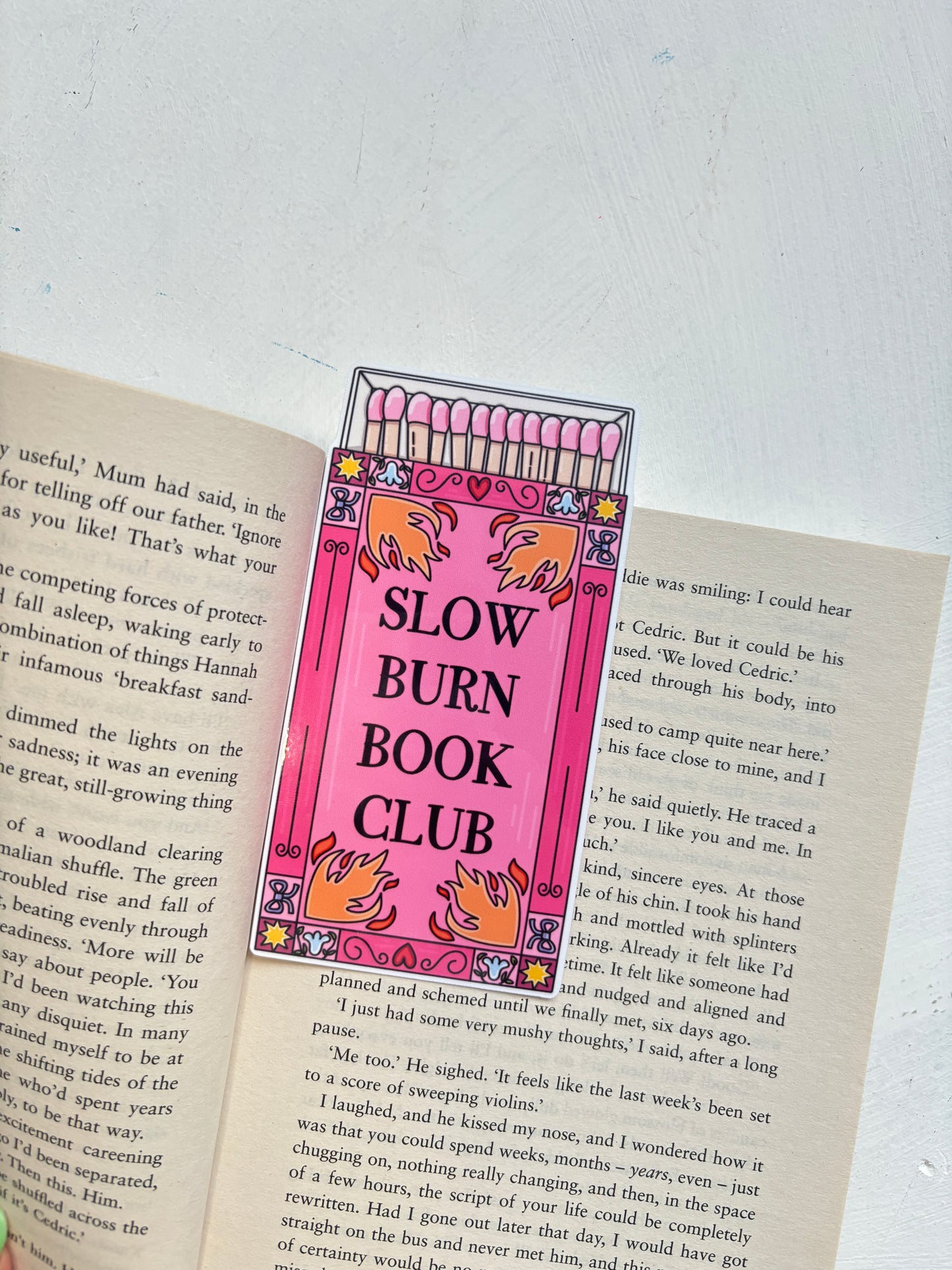 Slow Burn Die Cut Bookmark