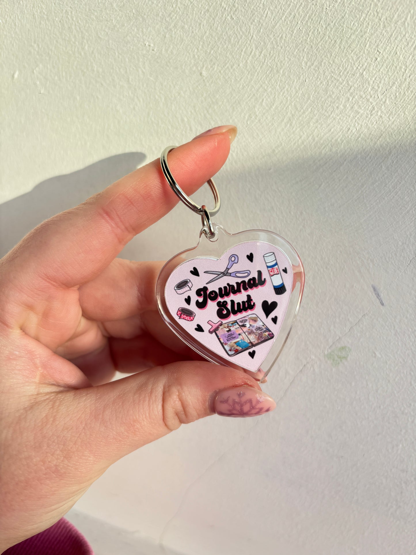 Journal Slut HEART Keyring