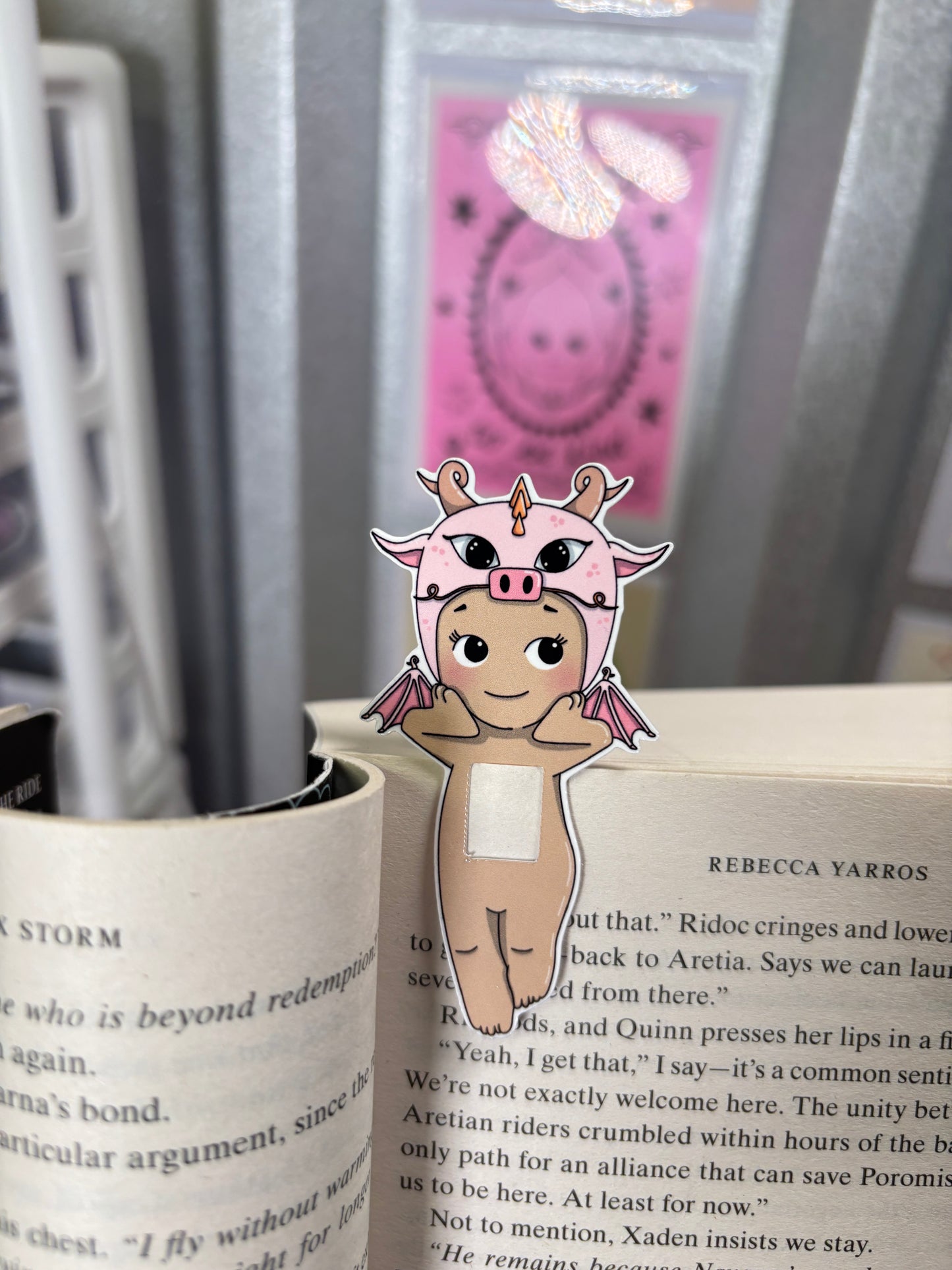 Pink Dragon Boy Bookmark Hipper
