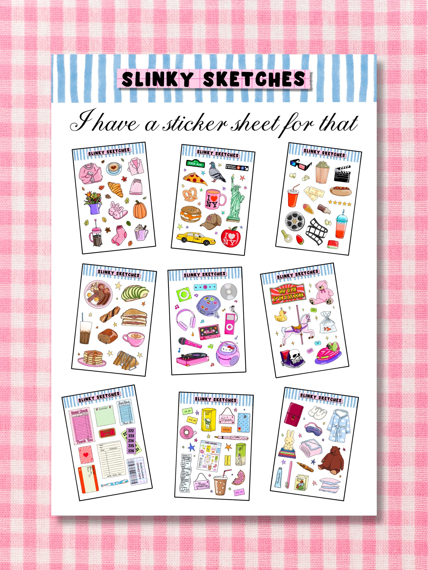 Sticker Sheets A6 Sticker Sheet