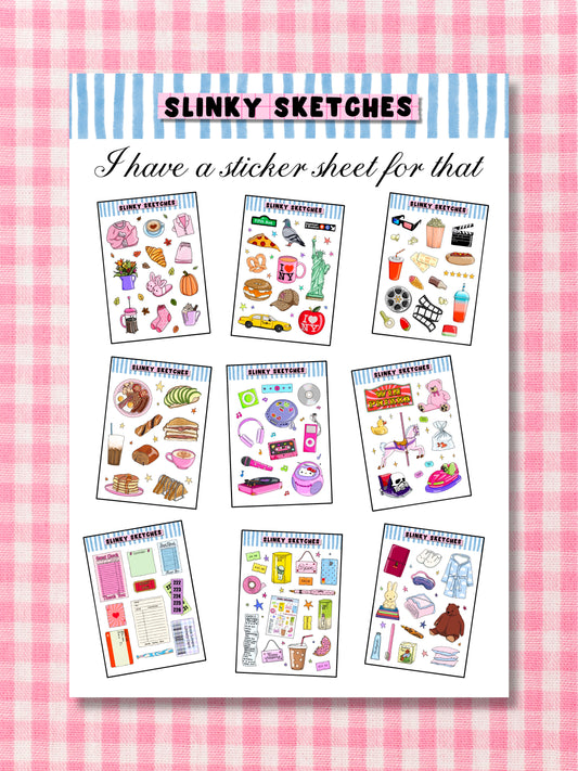Sticker Sheets A6 Sticker Sheet
