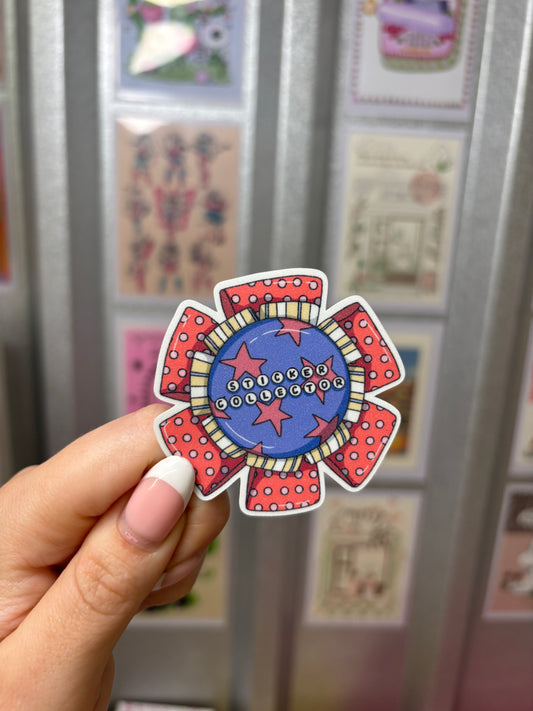 Sticker Collector Rosette Cut Glitter Sticker