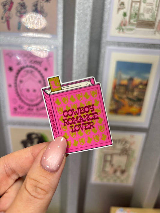 Cowboy Romance Lover Die Cut Sticker