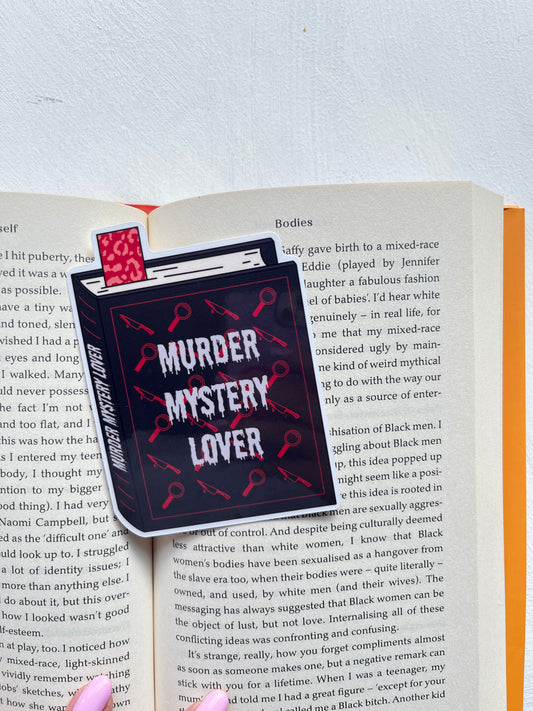 Murder Mystery Lover Die Cut Bookmark