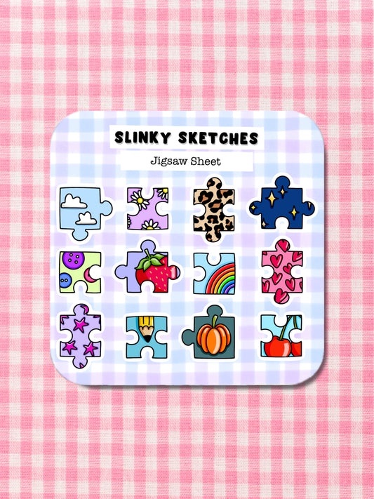 Jigsaw Sticker Sheet