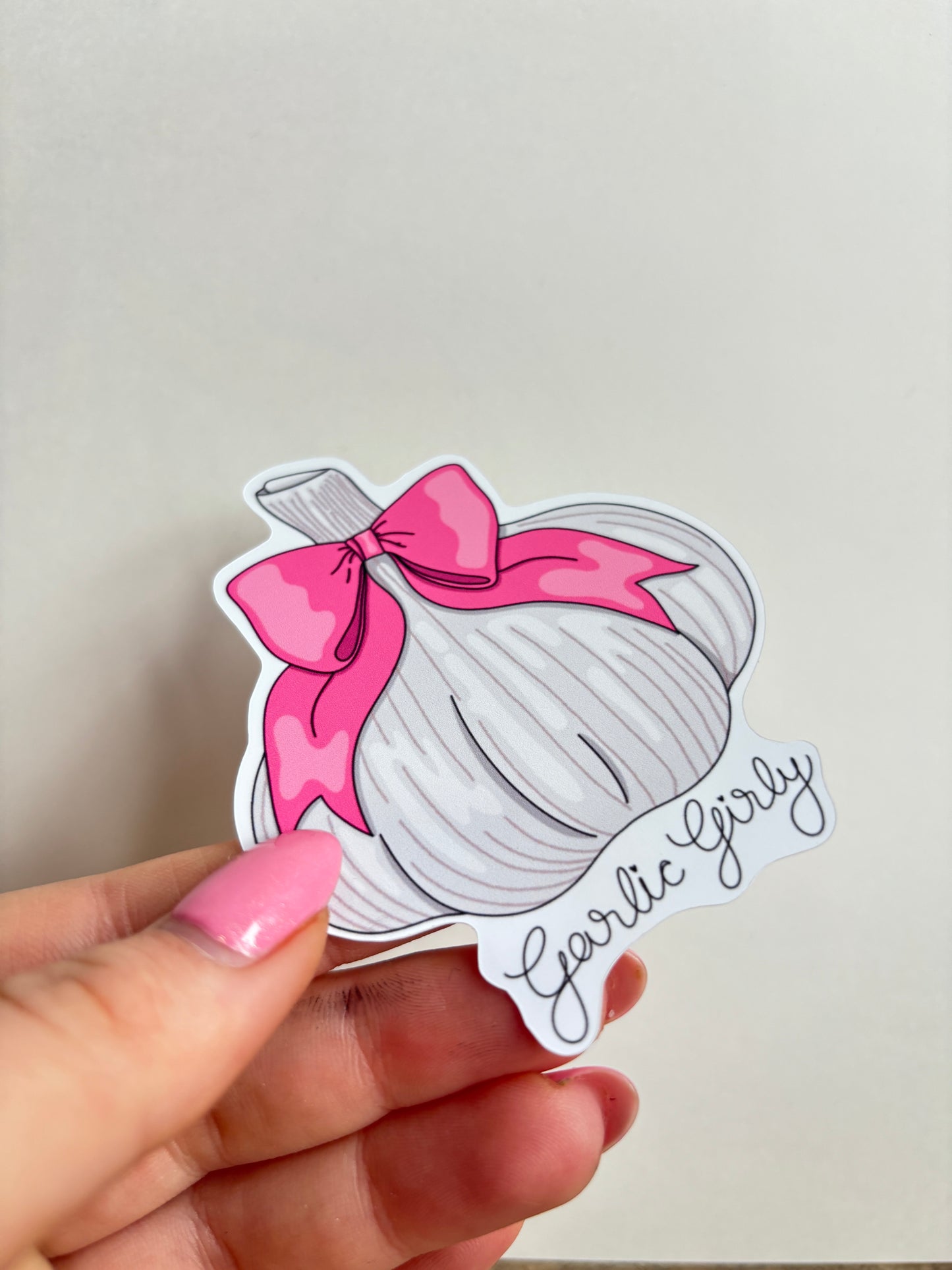 Garlic Girly Sticker