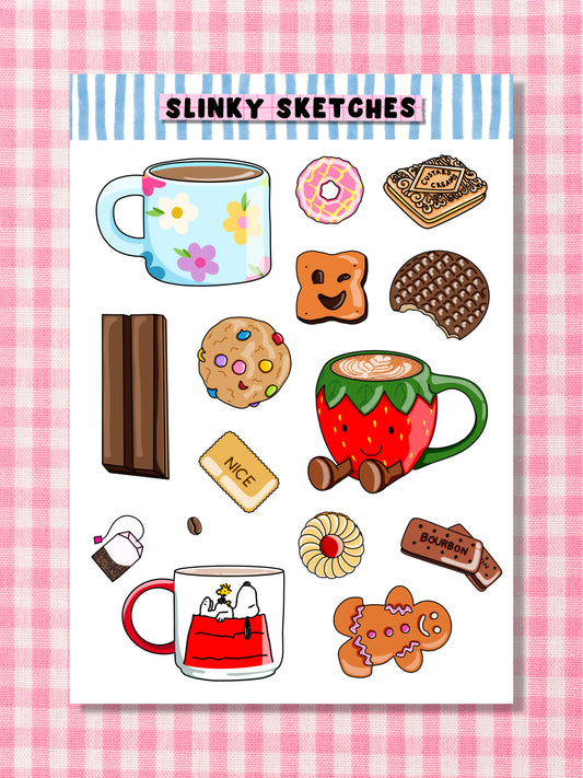 Biscuit Break A6 Sticker Sheet