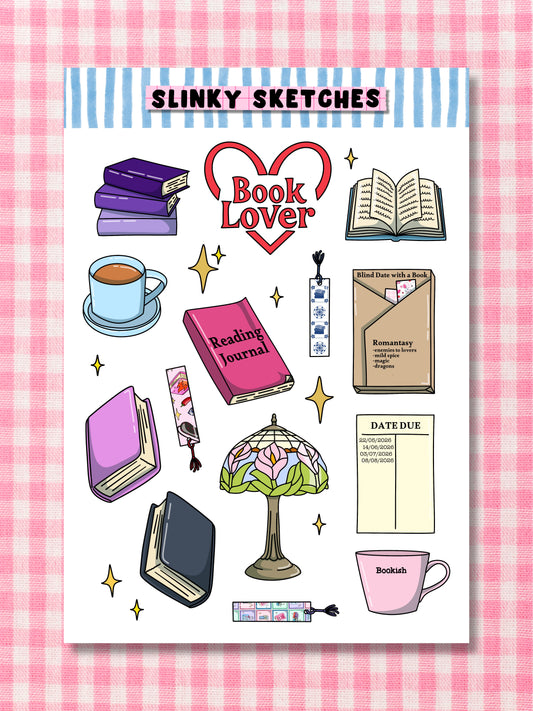 Book A6 Sticker Sheet