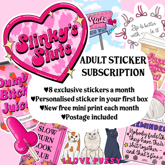 Slinky's Sluts -  Adult Sticker Subscription