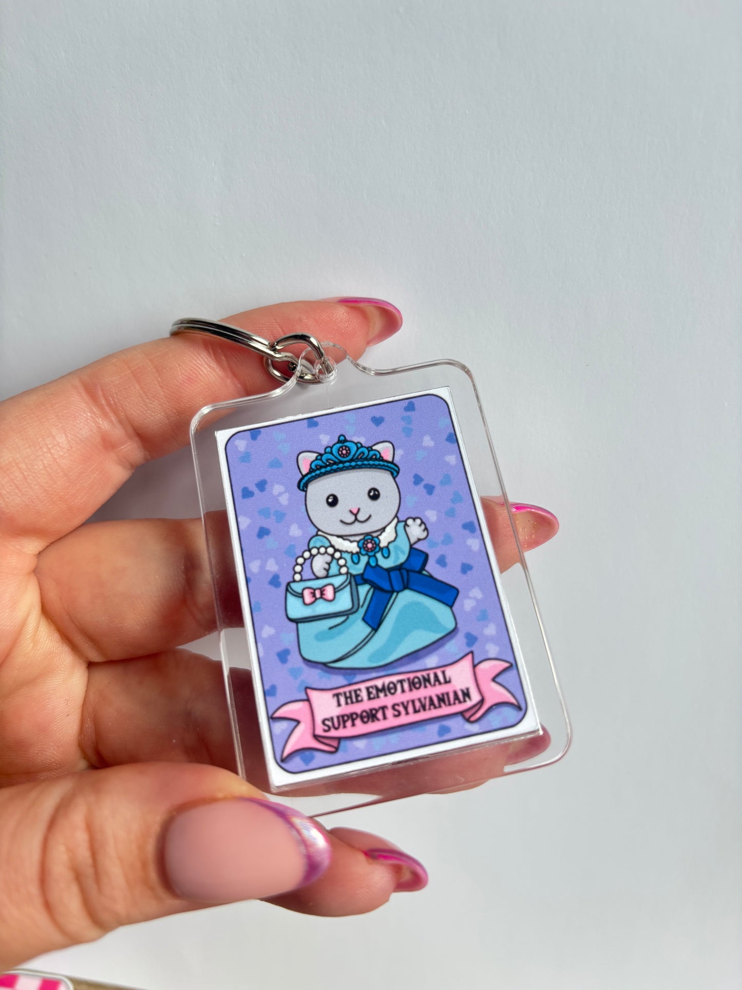 Emotional Support Tarot Keyring