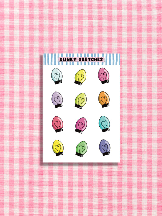 Lights A7 Sticker Sheet