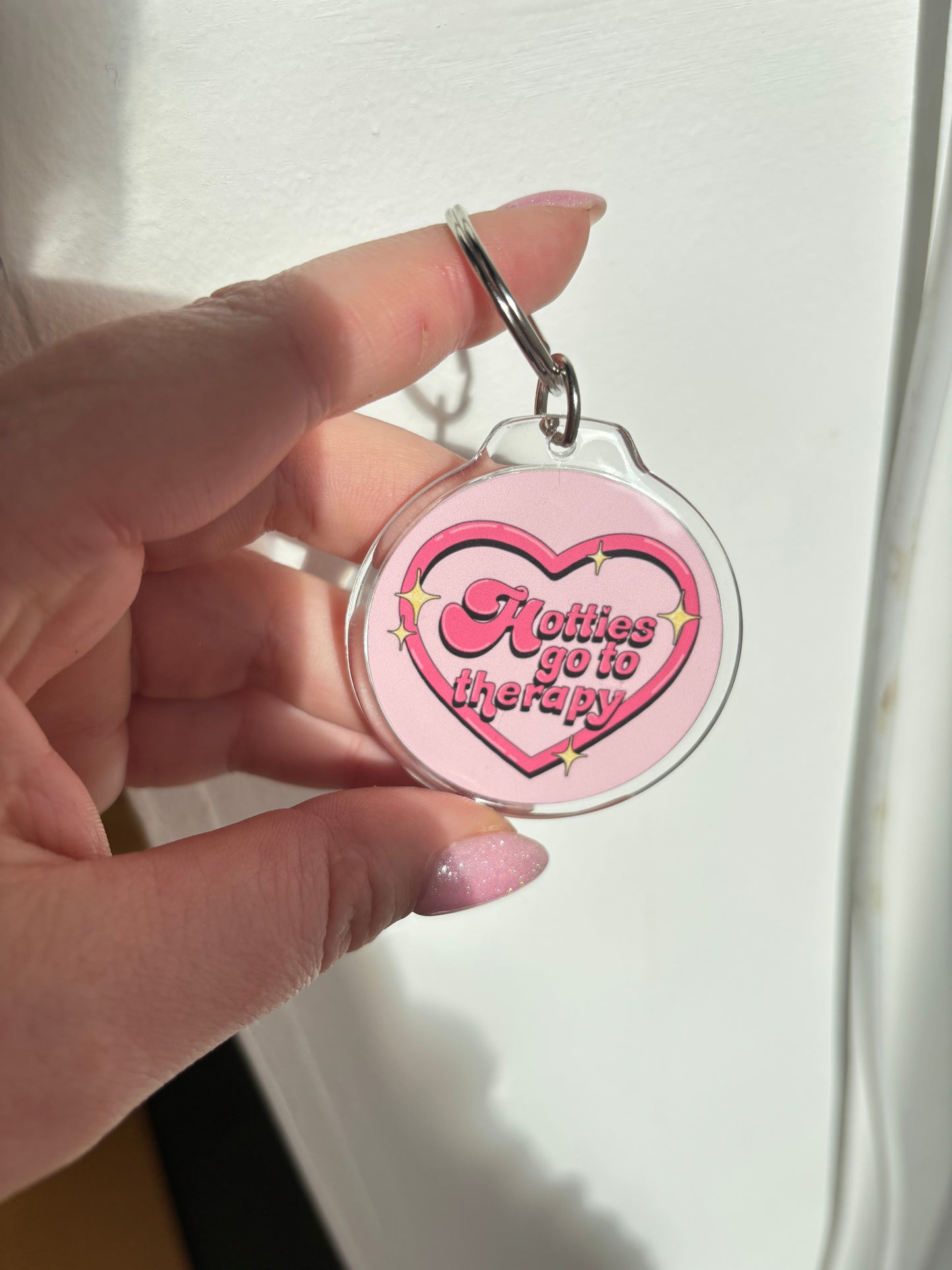 Hotties Go to Therapy Keyring