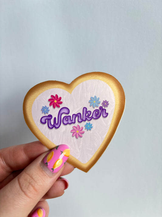 Wanker Cookie Sticker