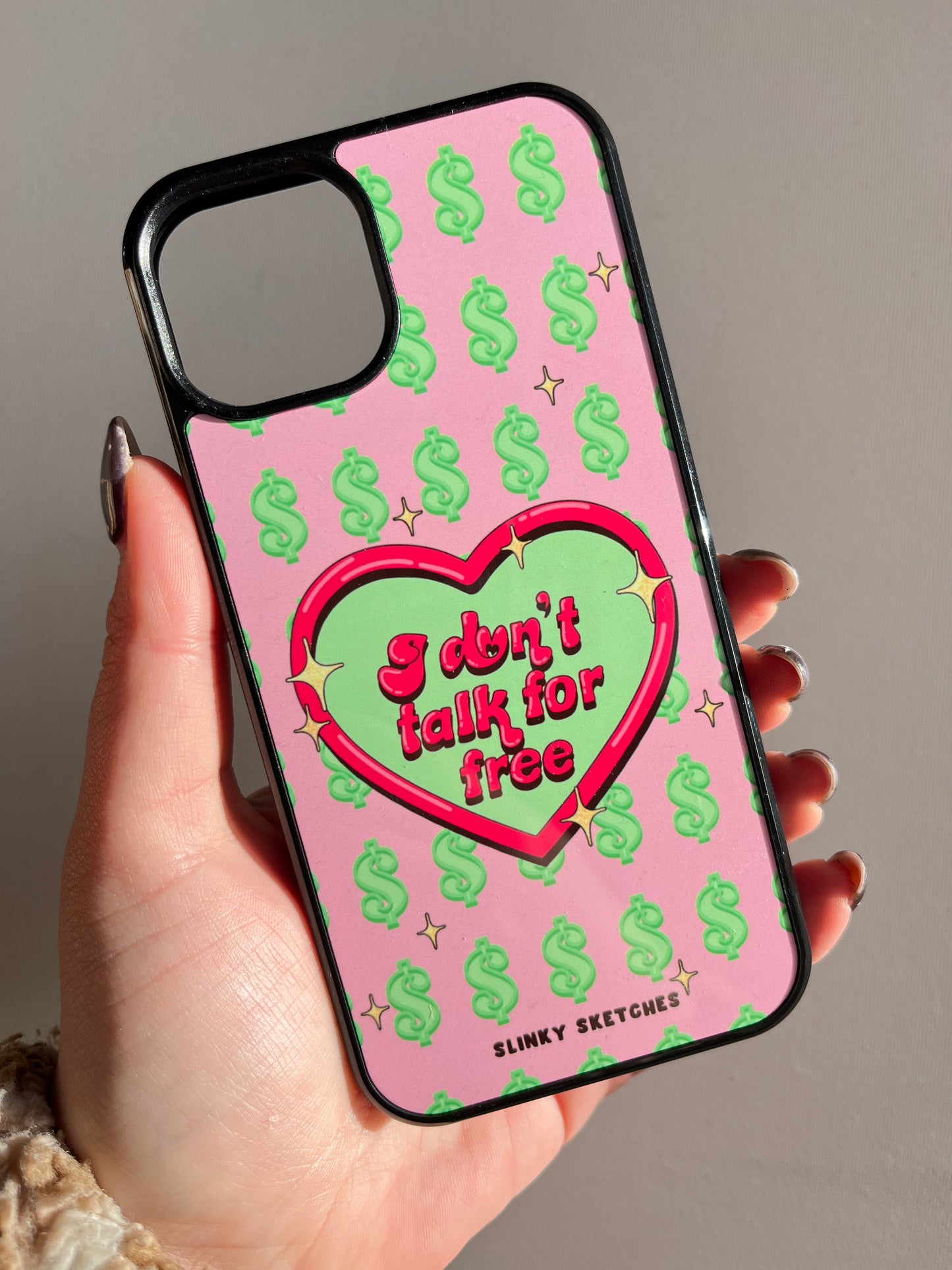 I don’t talk for free Phone Case