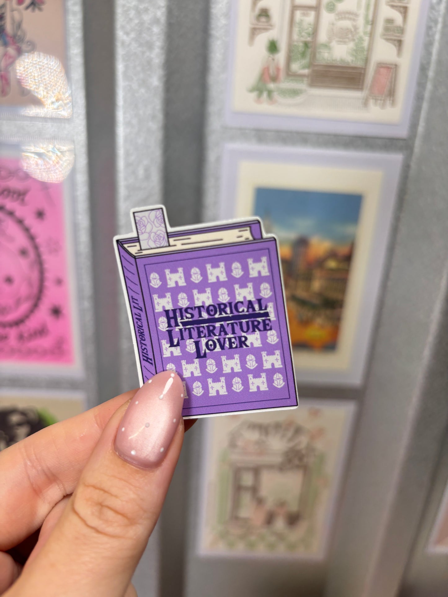 Historical Lit Lover Die Cut Sticker
