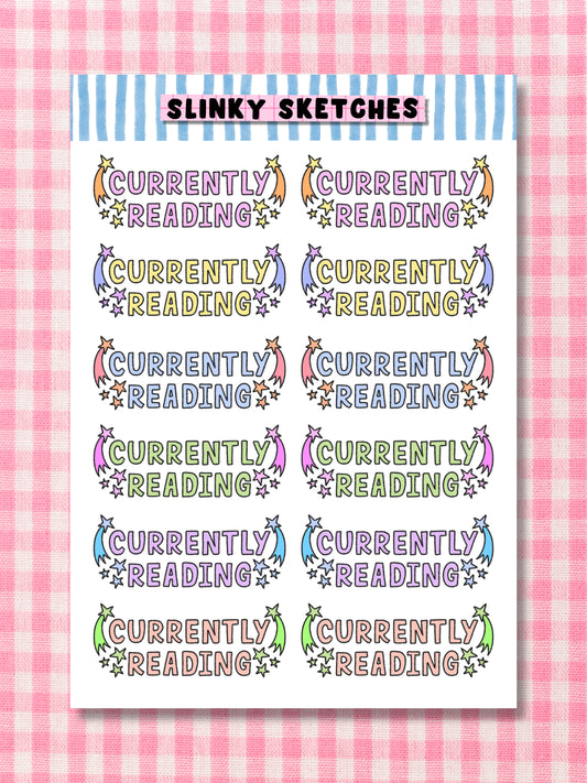 Currently Reading Sticker Sheet