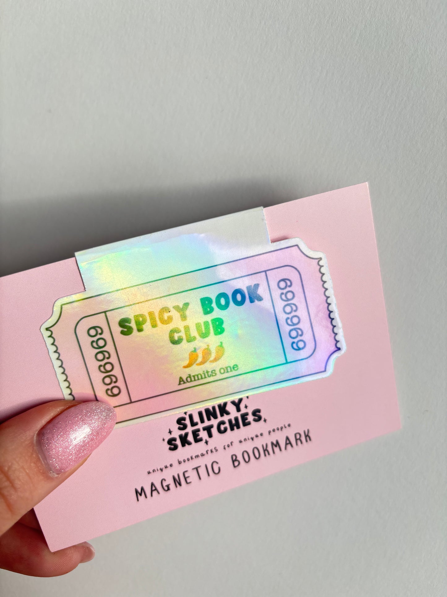 Spicy Book Club Magnetic Bookmark - HOLOGRAPHIC