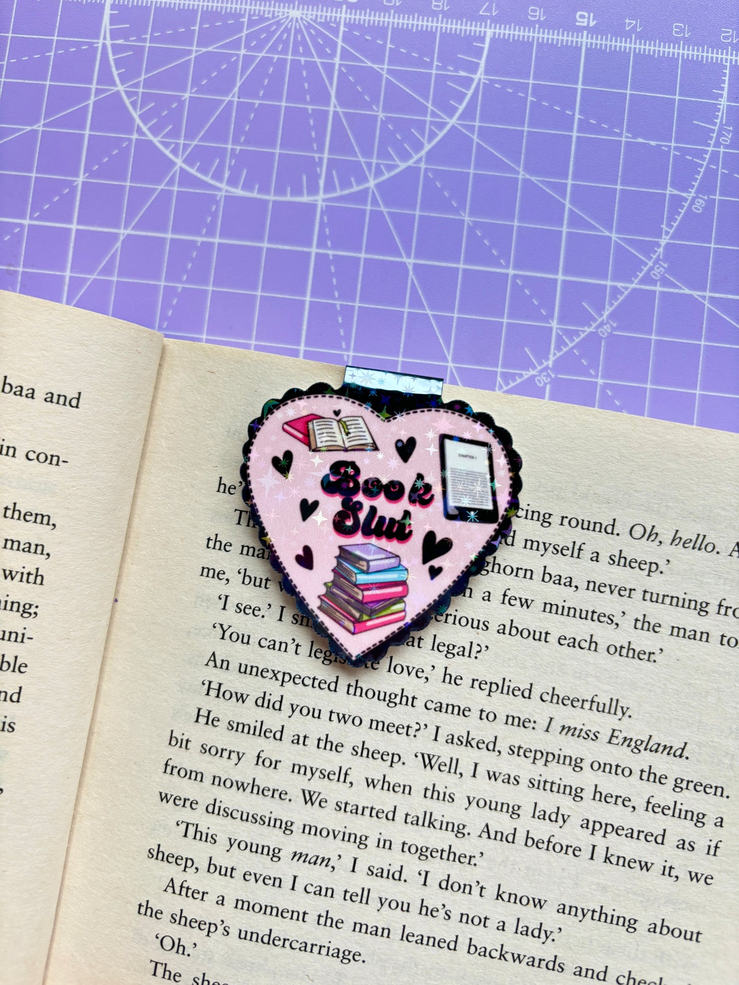 Book Slut Magnetic Bookmark - HOLOGRAPHIC