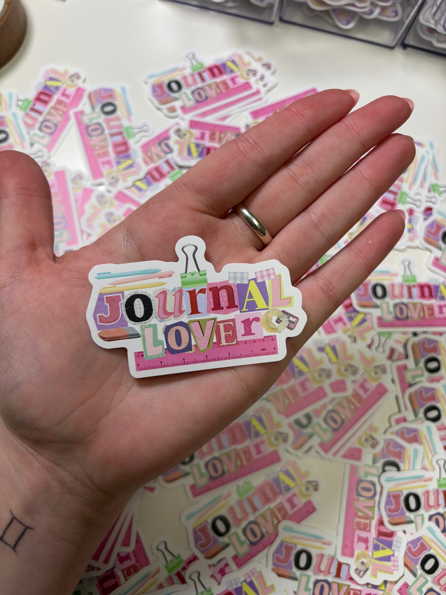 Journal Lover Die Cut Sticker