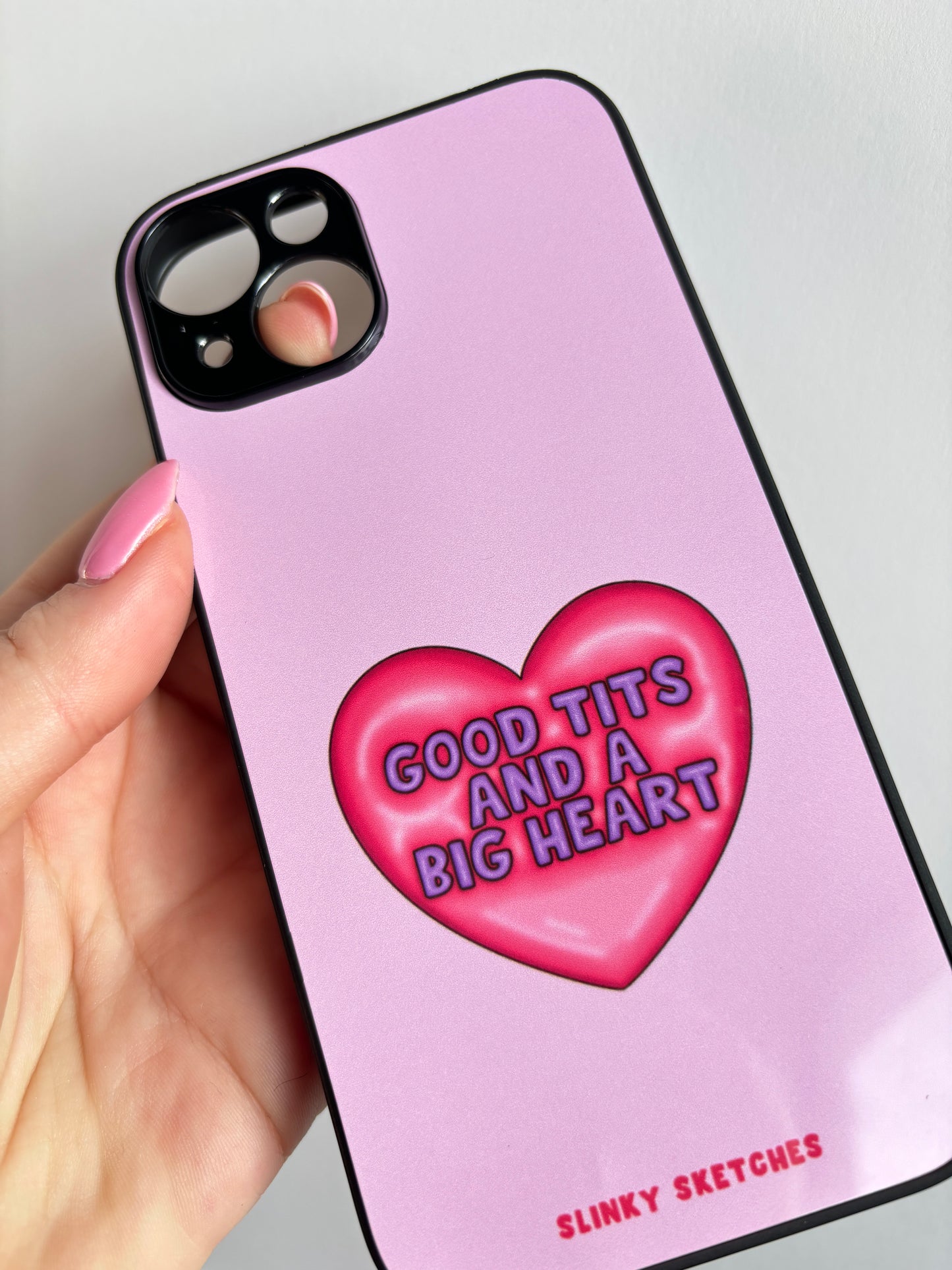 Good Tits and a Big Heart Phone Case