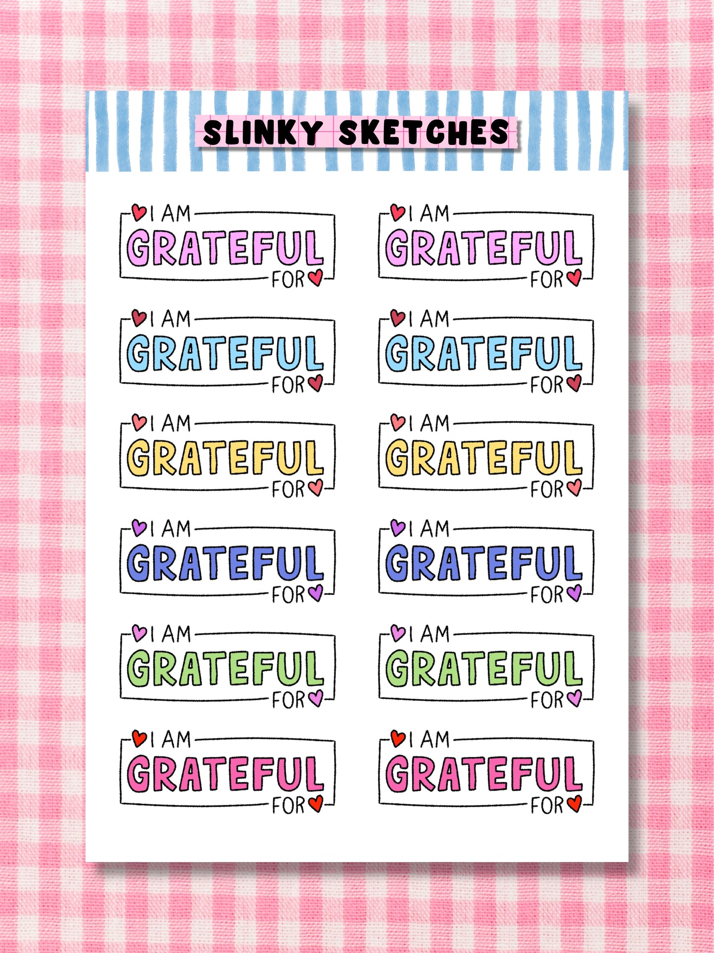 Grateful Sticker Sheet