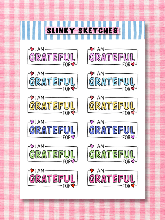 Grateful Sticker Sheet