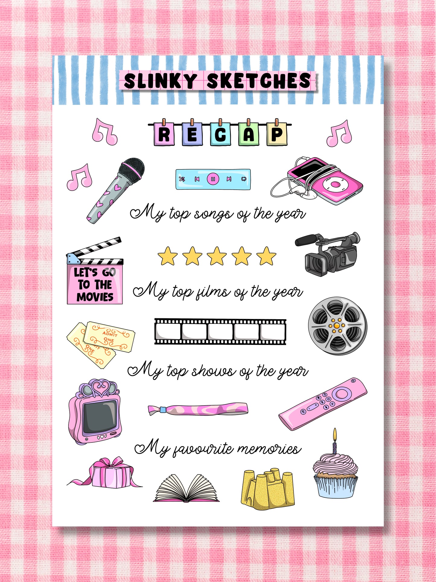 Best Of A6 Sticker Sheet