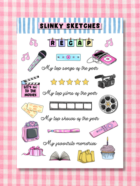 Best Of A6 Sticker Sheet