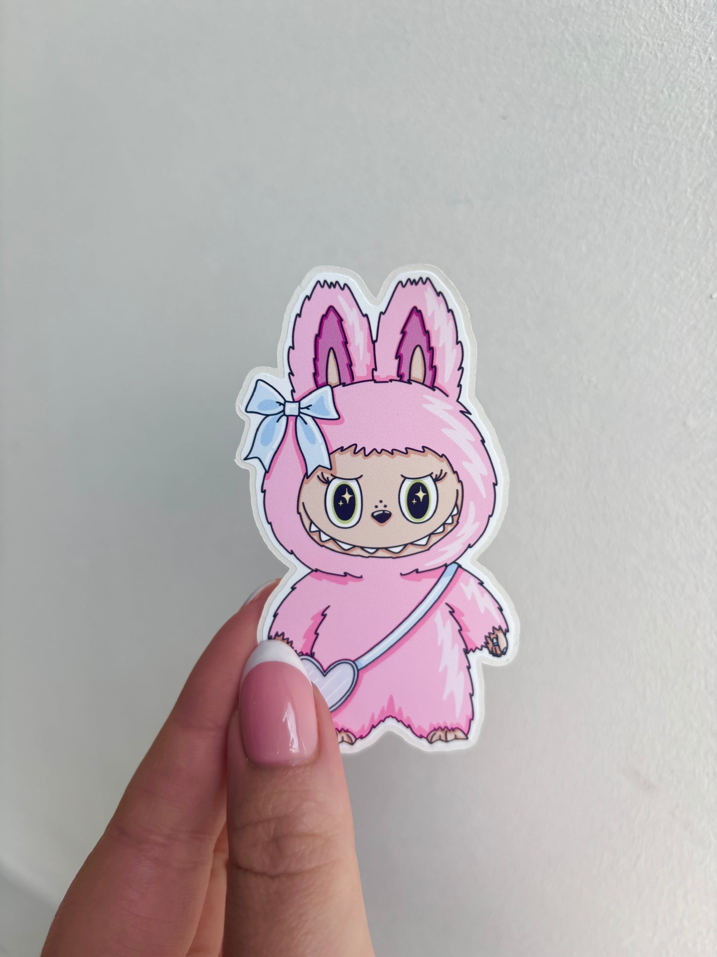 Large Furry Easy Peel Sticker