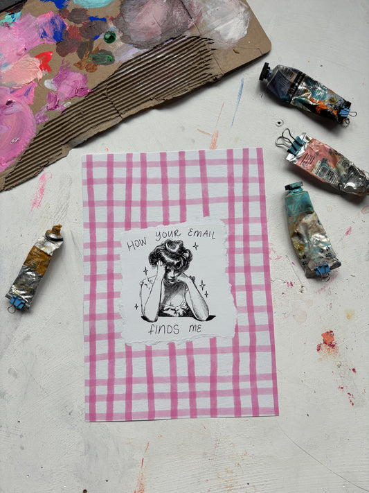 Email Unframed A4 Art Print
