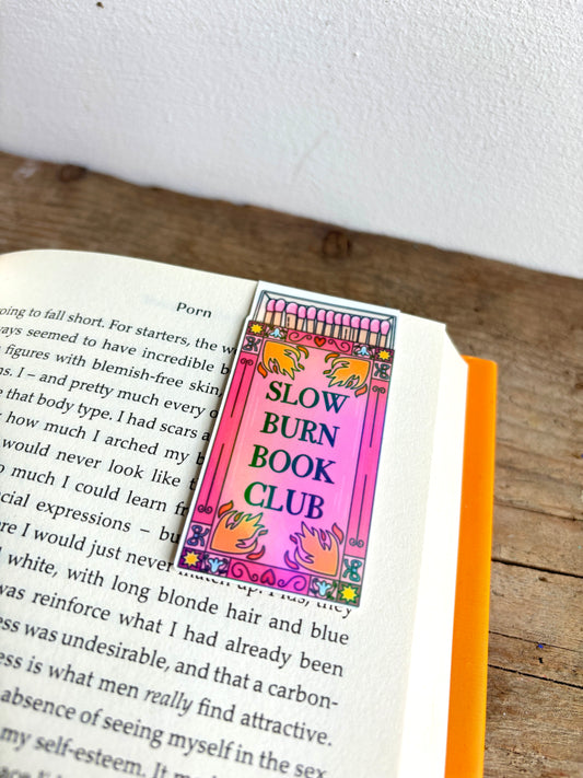 Slow Burn Book Club Magnetic Bookmark - HOLOGRAPHIC