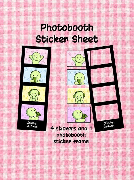 Photobooth Frame Sticker Sheet