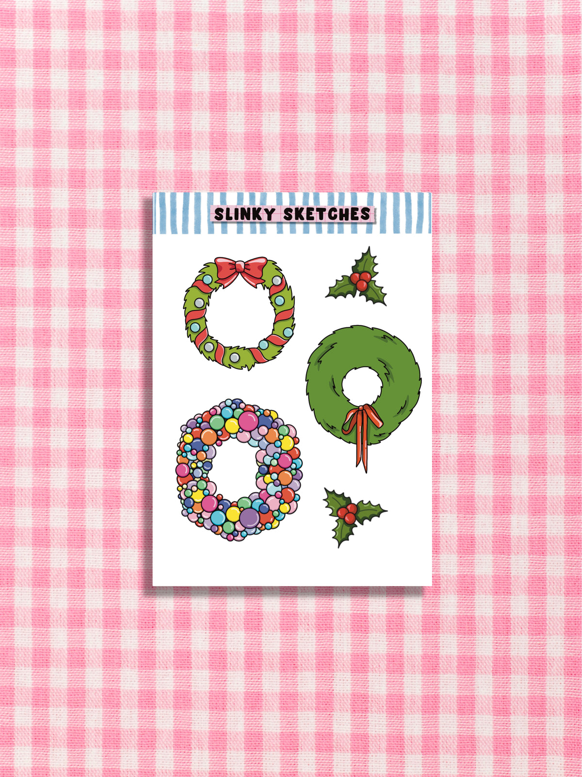 Wreaths A7 Sticker Sheet