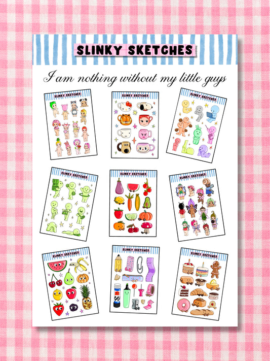 Trinket Sticker Sheets A6 Sticker Sheet