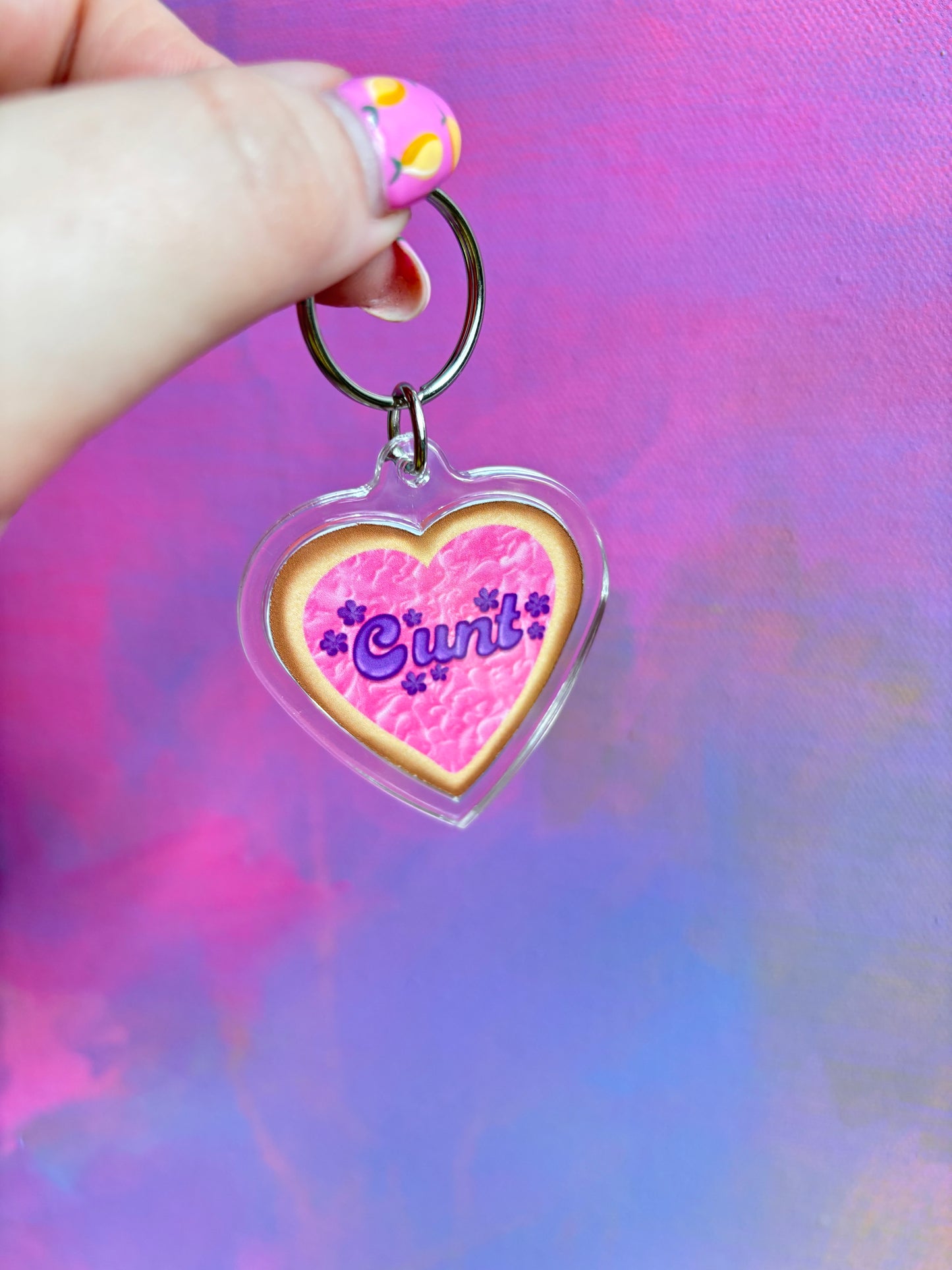 Cunt Cookie Keyring