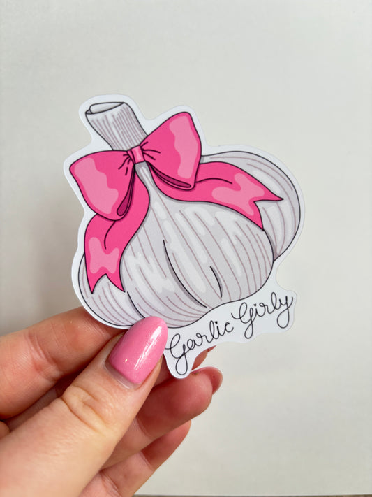 Garlic Girly Sticker