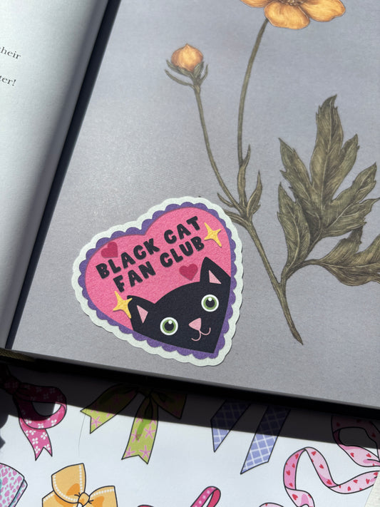 Black Cat Easy Peel Sticker