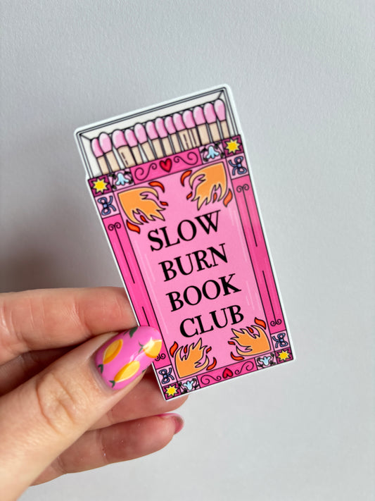 Slow Burn Book Club Sticker