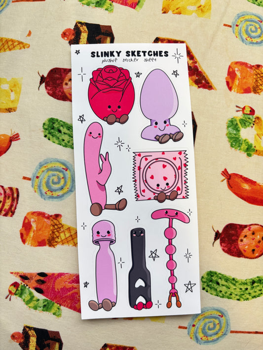 Plushie 3x7” Sticker Sheet