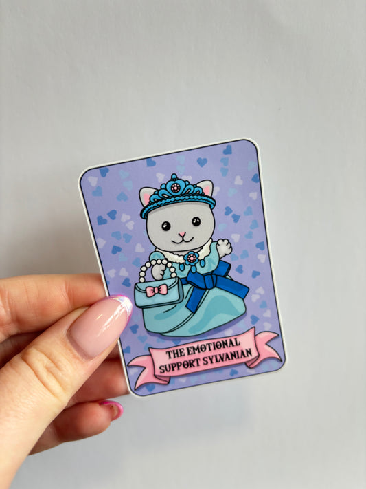 Emotional Support Tarot Card Sticker